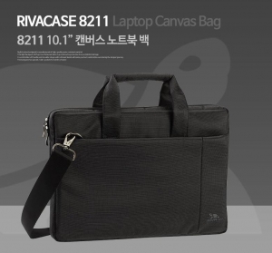 독일 RivaCase 8211 Slim Laptop Canvas Bag 10.1